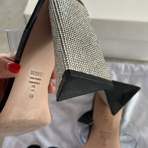 SCHUTZ Ariellen style slide sandals, size 7. - Picture 5 of 9